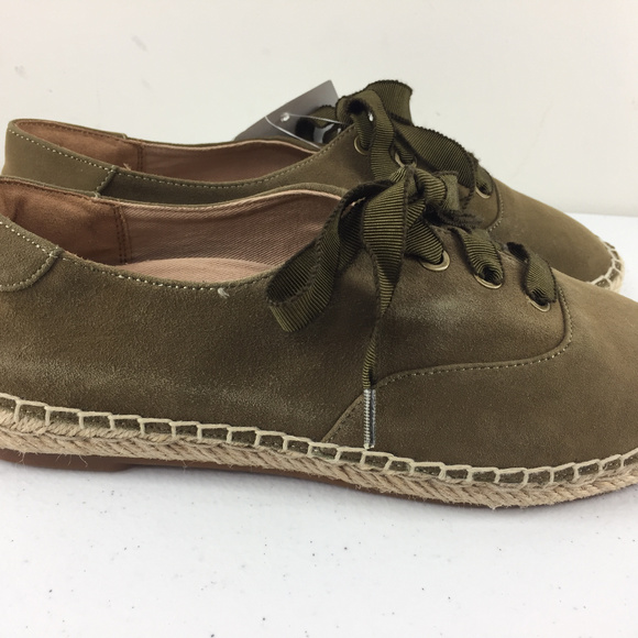 New Vionic Sandy Olive Green espadrille oxford 7 - Picture 2 of 6